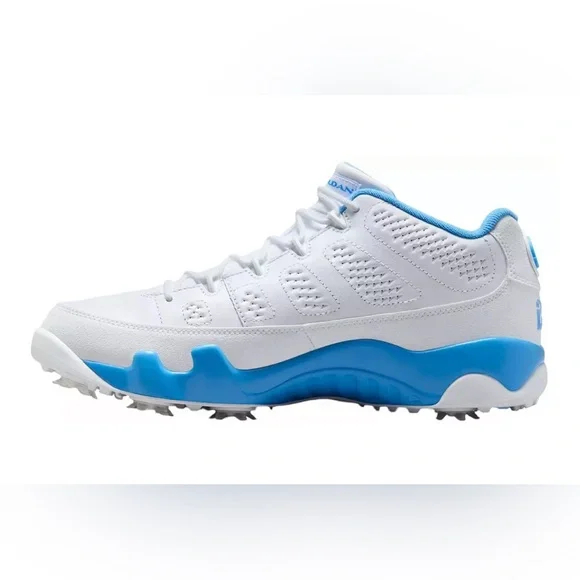 Air Jordan Men's 9 G Golf Shoes Size 7.5 UNC University Blue FJ5934-101 - Picture 4 of 11